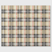 Papier Cadeau Motif Tartan classique (Plat)