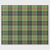 Papier Cadeau Motif tartan de Thanksgiving (Plat)