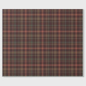 Papier Cadeau Motif tartan de Thanksgiving (Plat)