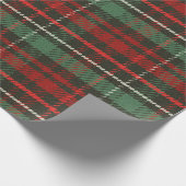 Papier Cadeau Motif Tartan Plaid Noël (Coin)