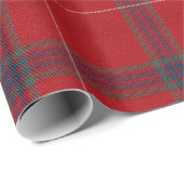 Papier Cadeau Motif Tartan rouge ID589 (Coin rond)