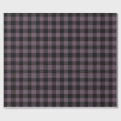 Papier Cadeau Motif tatan Plaid Retro Buffalo Noir pourpre (Plat)