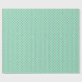 Papier Cadeau Motif Teal-Vert et beige de Quatrefoil (Plat)