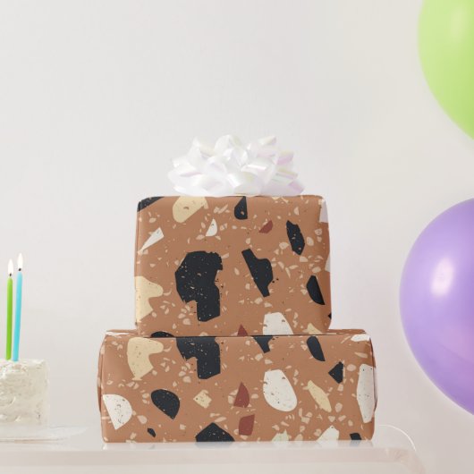 Papier Cadeau Motif Terrazzo (Cadeaux de fête)