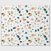 Papier Cadeau Motif terrazzo coloré (Plat)