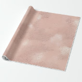 Papier Cadeau Motif Texturé Rose Tendre (Déroulé)