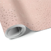 Papier Cadeau Motif Texturé Rose Tendre (Coin rond)