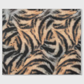 Papier Cadeau Motif Tiger Stripes (Plat)