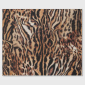Papier Cadeau Motif Tiger Stripes (Plat)