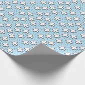 Papier Cadeau Motif tiré à la main avec panneaux Plus. (Coin)