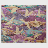 Papier Cadeau Motif tissu textile (Plat)