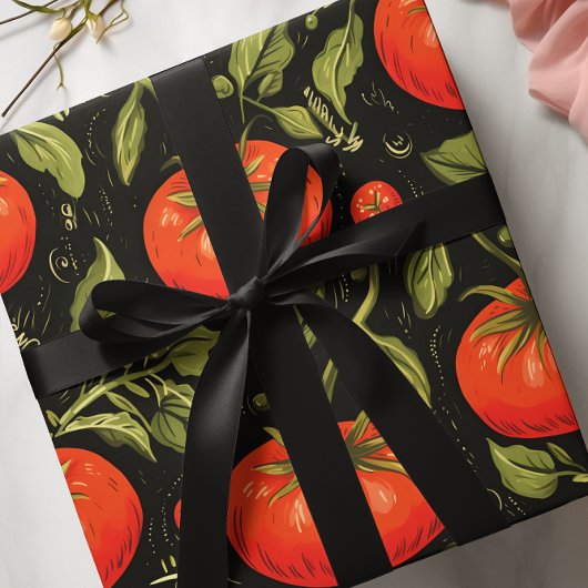 Papier Cadeau Motif tomate