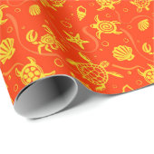 Papier Cadeau Motif tortues (Coin rond)