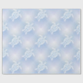 Papier Cadeau Motif Tortues bleues (Plat)
