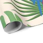 Papier Cadeau Motif Toucans & Parrots (Coin rond)