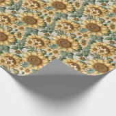 Papier Cadeau motif tournesol (Coin)