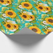 Papier Cadeau Motif tournesol (Coin)