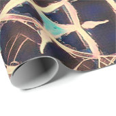 Papier Cadeau motif traditionnel (Coin rond)