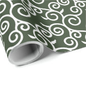 Papier Cadeau motif traditionnel arabe design japonais (Coin rond)