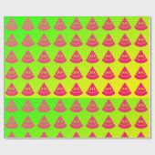 Papier Cadeau Motif Tranche de Pastèque Néon (Plat)