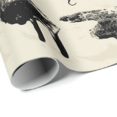 Papier Cadeau Motif transparent Abstrait (Coin rond)