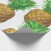 Papier Cadeau Motif transparent avec ananas (Coin)