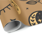 Papier Cadeau motif transparent avec éléments magiques (Coin rond)