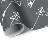 Papier Cadeau Motif transparent avec flèches sur un arrière - pl (Coin rond)