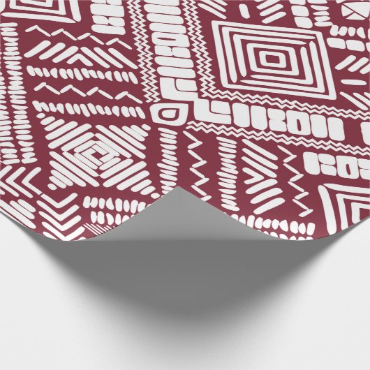 Papier Cadeau Motif transparent Aztec (Coin)