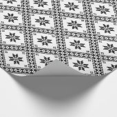 Papier Cadeau Motif transparent de conception de point de croix (Coin)