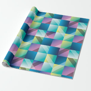 Papier Cadeau Motif transparent de géométrie Abstraite