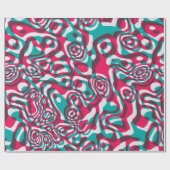 Papier Cadeau Motif transparent psychédélique (Plat)