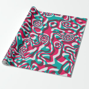 Papier Cadeau Motif transparent psychédélique