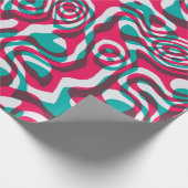 Papier Cadeau Motif transparent psychédélique (Coin)