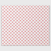 Papier Cadeau Motif transparent Red Roosters (Plat)