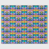 Papier Cadeau Motif Triangle 3D Abstrait (Plat)