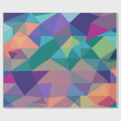 Papier Cadeau Motif triangle abstrait multicolore – Moderne (Plat)