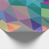Papier Cadeau Motif triangle abstrait multicolore – Moderne (Coin)