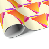 Papier Cadeau Motif triangle dynamique (Coin rond)
