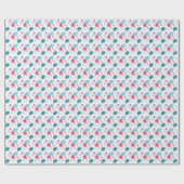 Papier Cadeau Motif triangle feuille tropicale (Plat)