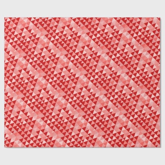 Papier Cadeau Motif triangle rouge Abstrait (Plat)
