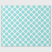 Papier Cadeau Motif Triangle tendance Turquoise (Plat)