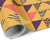 Papier Cadeau Motif triangle transparent arrière - plan abstrait (Coin rond)