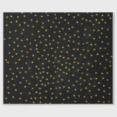 Papier Cadeau Motif triangulaire doré (Plat)