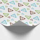 Papier Cadeau Motif triangulaire écologique (Coin)
