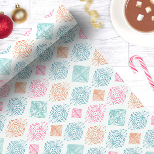 Papier Cadeau Motif tribal Abstrait de l'ornement Boho