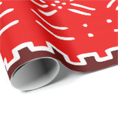 Papier Cadeau Motif tribal africain (Coin rond)