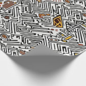 Papier Cadeau motif tribal africain Abstrait (Coin)