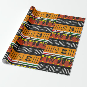 Papier Cadeau Motif tribal Afrocentrique