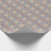 Papier Cadeau Motif tribal Blue Ethnic Elephant (Coin)